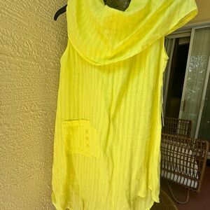 Yellow Sleeveless Blouse